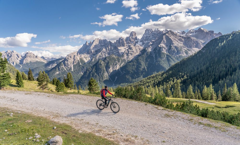 hory Dolomity v Itálii a cyklistika