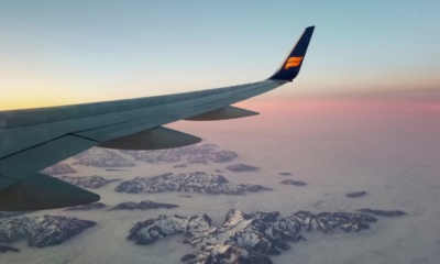 Letadlo nad Islandem