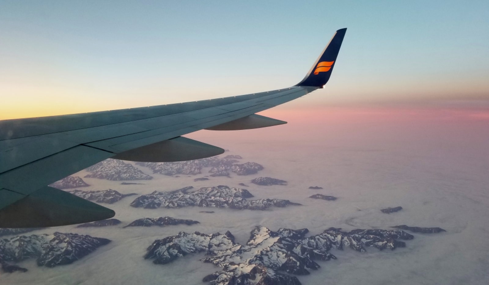 Letadlo nad Islandem