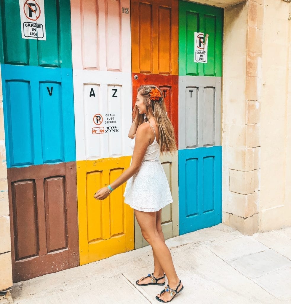 Barevné dveře Malta