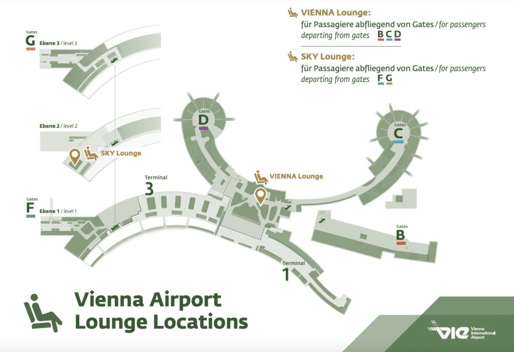 lounge location Vienna airport