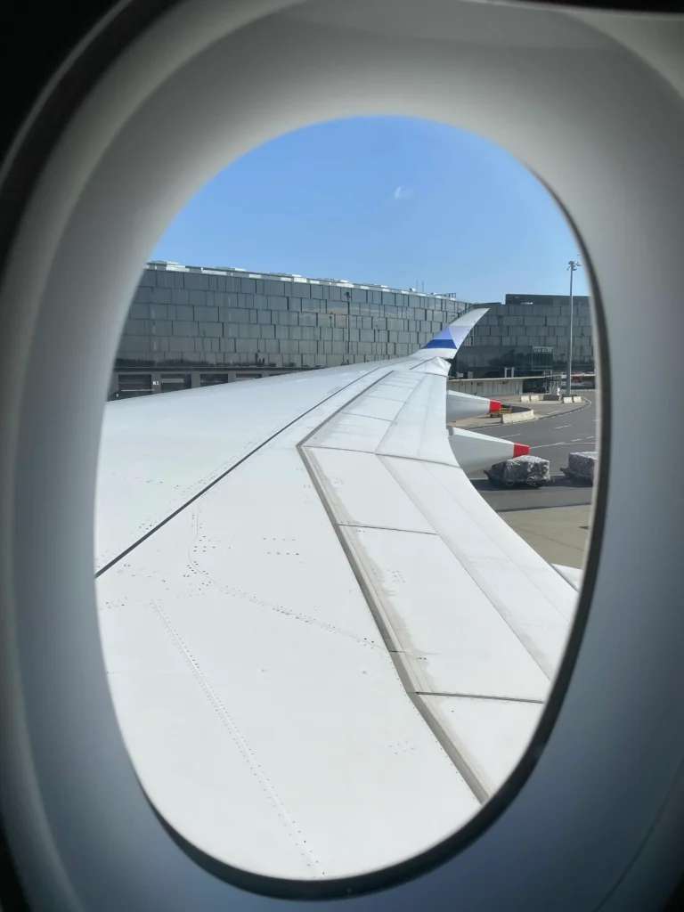 China Airlines výhled na křídlo