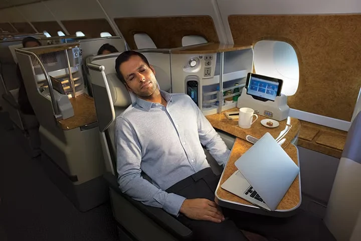 Emirates A380 pohodlí