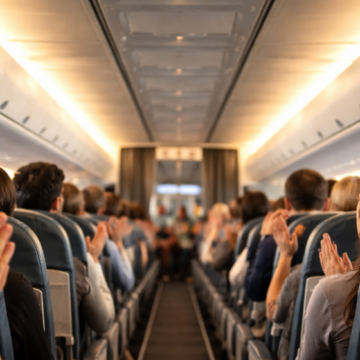 be1504af-0411-4db3-87b9-11509d77fdd0-1160x560 Letecké společnosti zřejmě zavedou nový poplatek: 3 € (cca 75 Kč) za tleskání po přistání, business třída tleská zdarma.