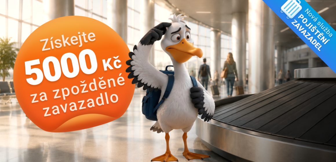 NOVINKA: 5000 Kč za zpožděné zavazadlo? Přidejte si na Pelikánovi toto pojištění za pár korun
